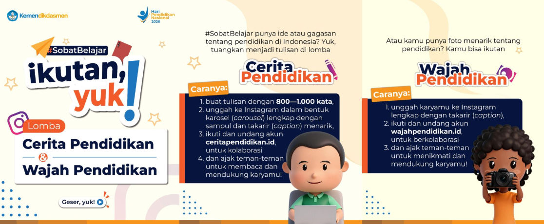 Lomba Artikel dan Foto Hardiknas 2026 Resmi Dibuka